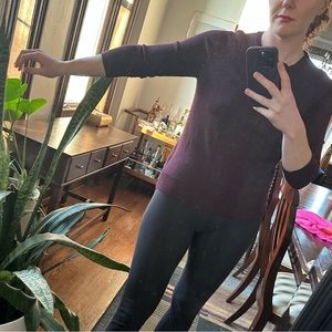 Jcrew maroon cashmere sweater